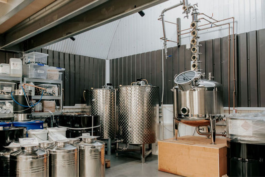 The Dirty Old Town Distillery at Salford Distillery, located in the railway arches on Viaduct Street, Salford