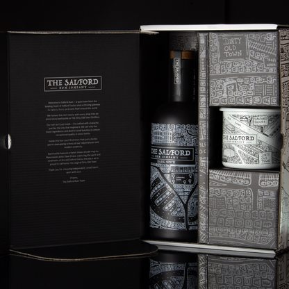 Salford Rum Bottle & Tumbler Gift Box (Bottle and Tumbler not included)