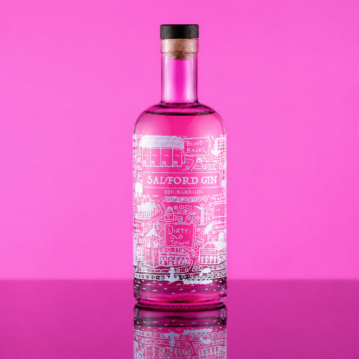 Salford Gin Rhubarb 700ml bottle – Salford Gin