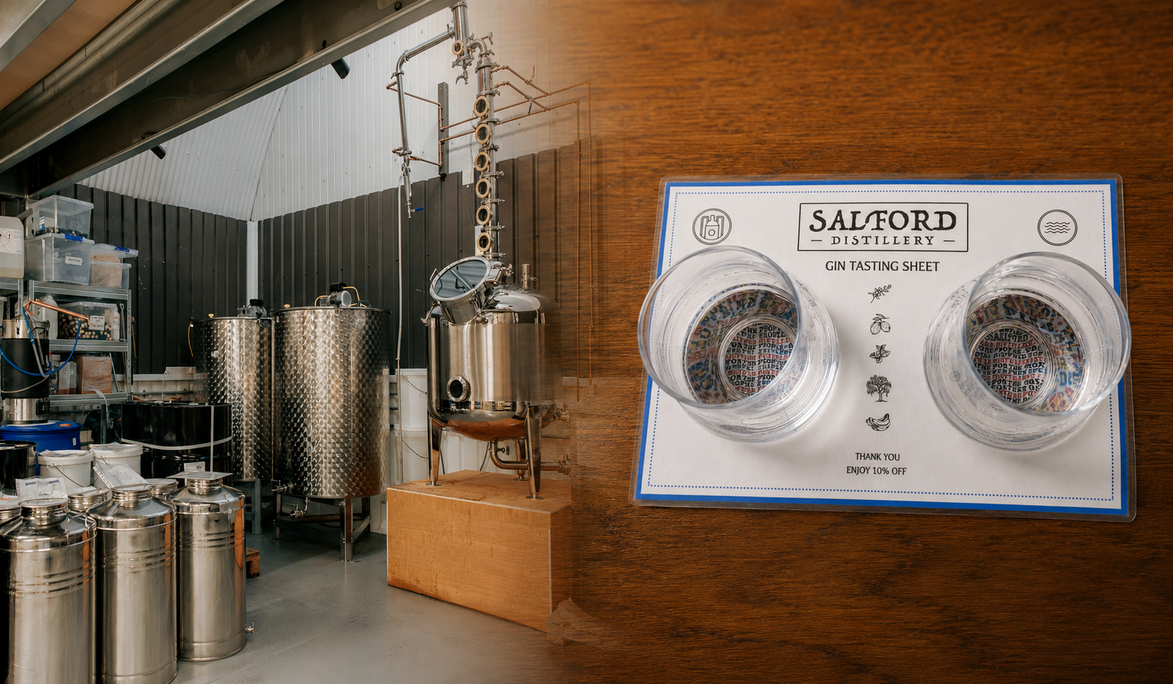 Guests enjoying a Salford Distillery experience
