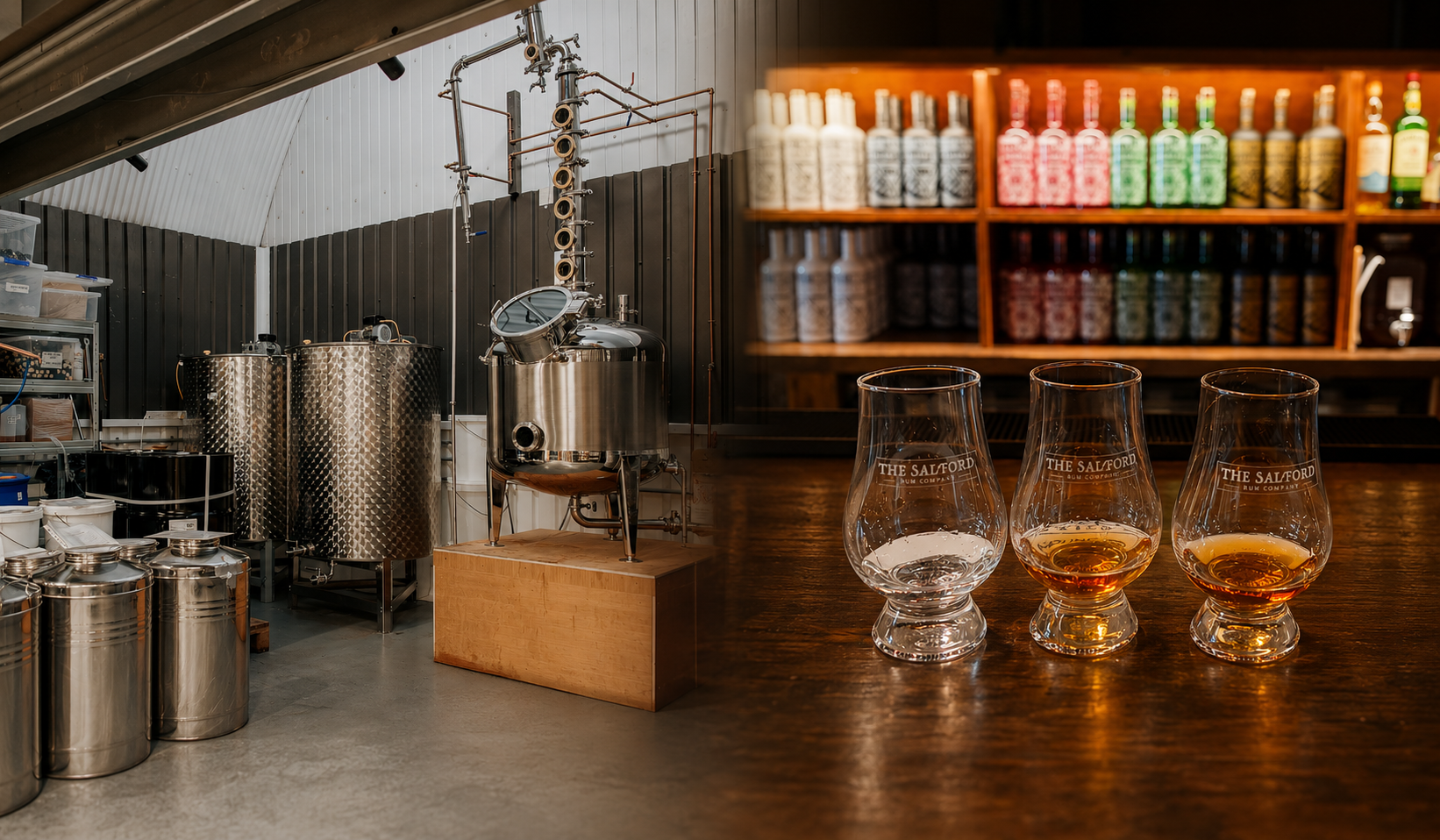 Guests enjoying a Salford Distillery experience