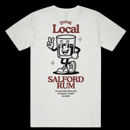 Salford Rum t-shirt back print detail