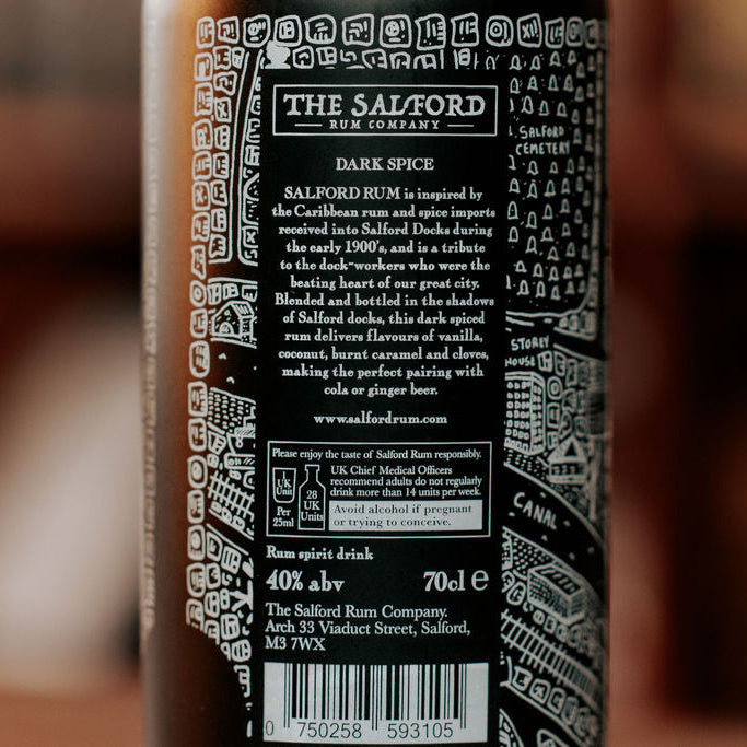 Salford Dark Spiced Rum lifestyle shot