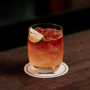 Salford Dark Spiced Rum served in glass with ice