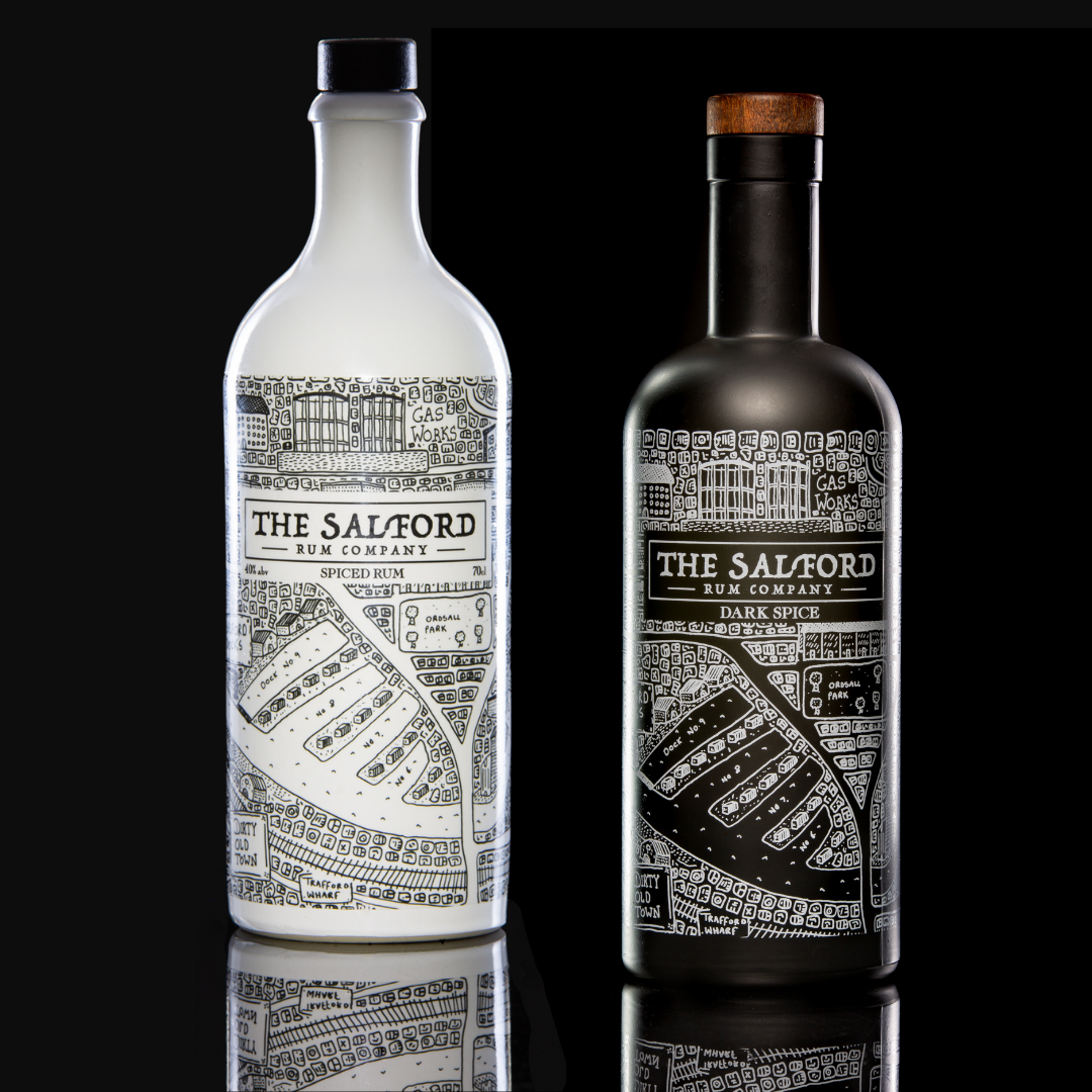 Salford Rum two bottle bundle lifestyle shot